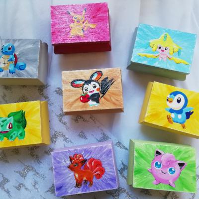 Boite à trésor pour enfant peinte